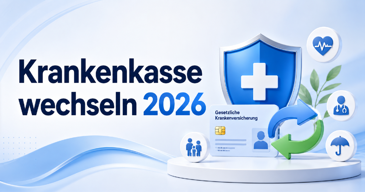 Blog-Cover zum Krankenkassenwechsel 2026 in Deutschland