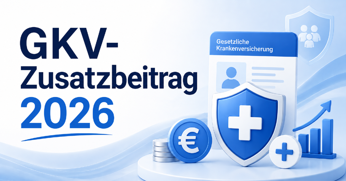 Blog-Cover zum GKV Zusatzbeitrag 2026 in Deutschland