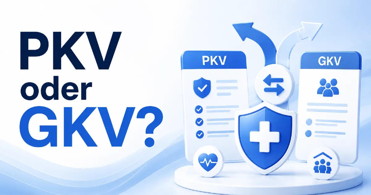 Blog-Cover zum Vergleich von privater und gesetzlicher Krankenversicherung in Deutschland