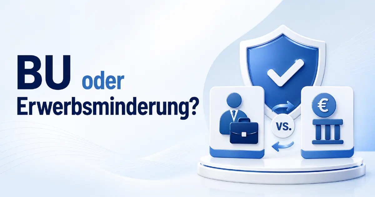 Blog-Cover zum Unterschied zwischen Berufsunfähigkeit und Erwerbsminderung