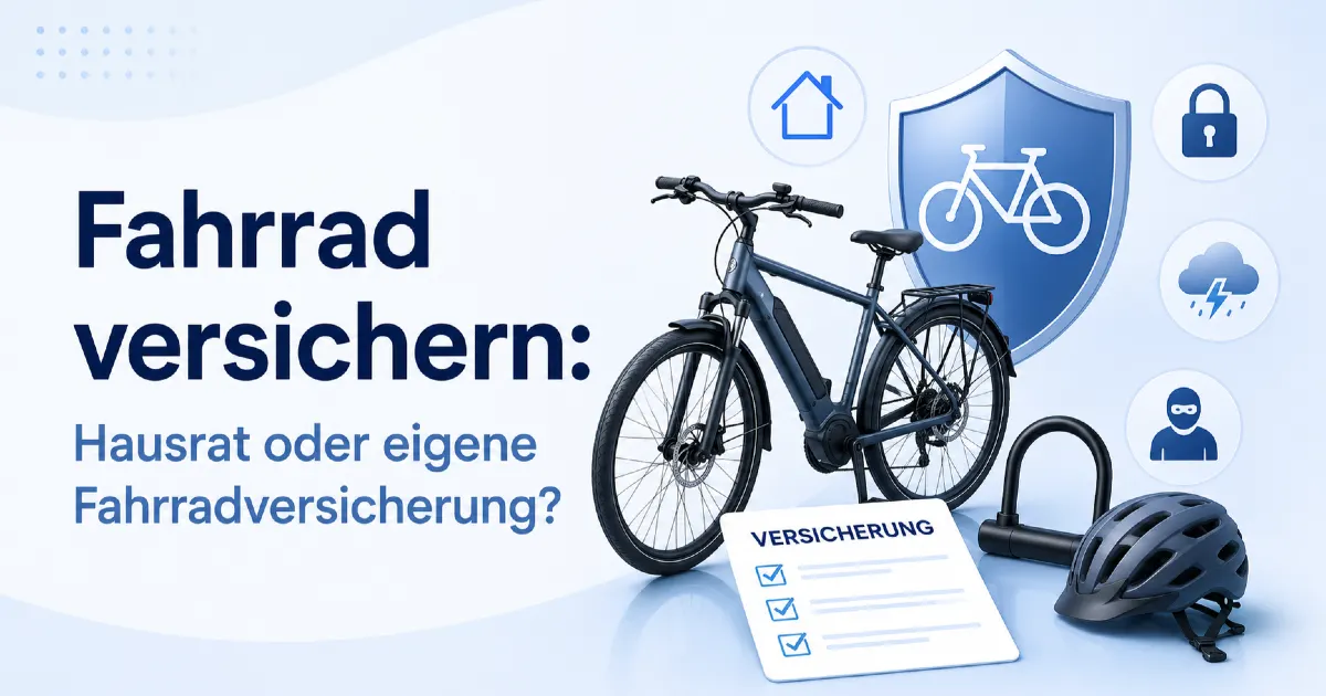 Fahrrad versichern: Hausrat oder eigene Fahrradversicherung? episode artwork