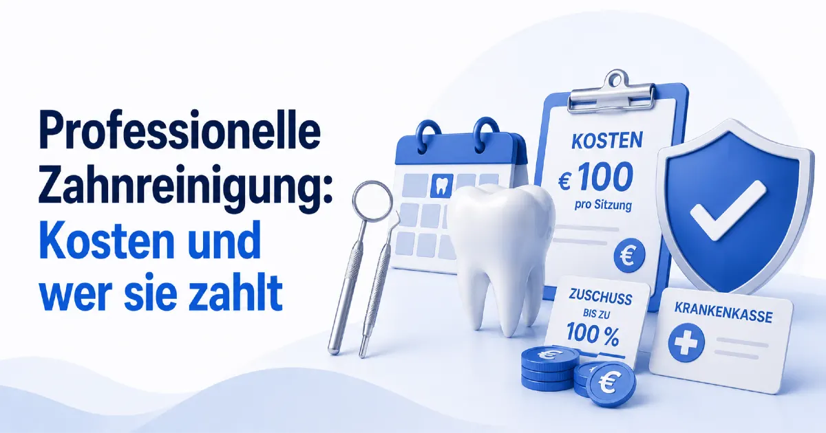 Professionelle Zahnreinigung: Kosten und wer sie zahlt